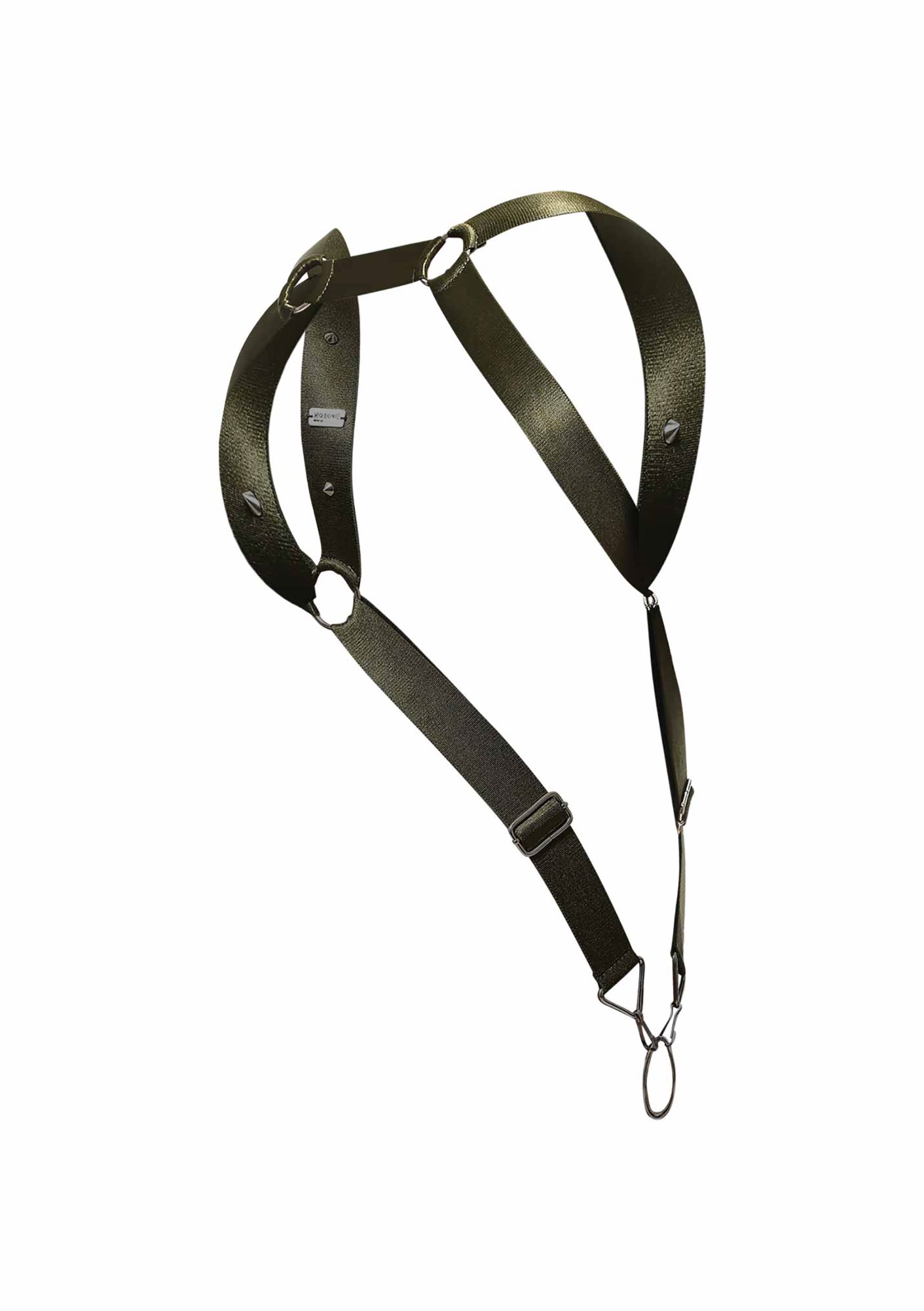 Sistem Harness Verde cu Inel Straigh Back OS, Nr. 8, Erotic24.ro