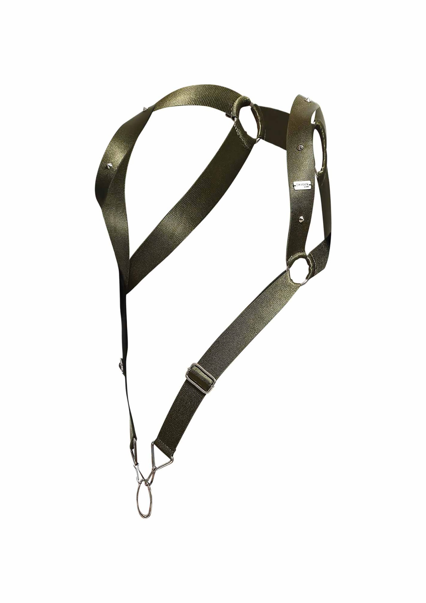 Sistem Harness Verde cu Inel Straigh Back OS, Nr. 7, Erotic24.ro