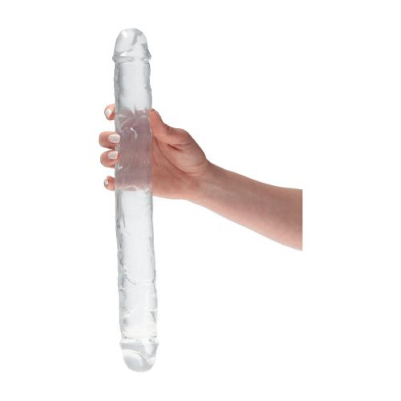 Dildo Real Rapture Double Treasure Clear 30 cm, #2, Erotic24.ro