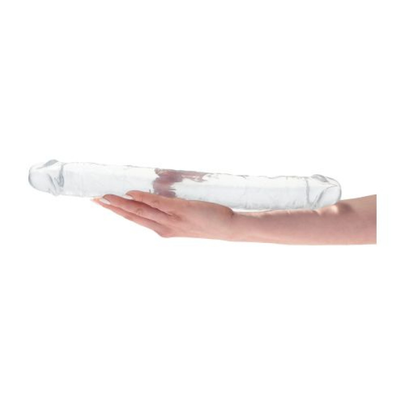 Dildo Real Rapture Double Treasure Clear 30 cm, #3, Erotic24.ro