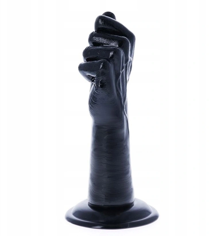 Dildo Anal Fisting Errigal cu Ventuza, PVC, Negru, 24 cm, #2, Erotic24.ro
