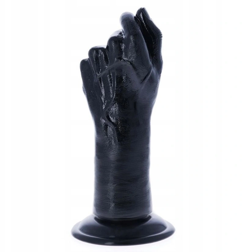 Dildo Anal Fisting Errigal cu Ventuza, PVC, Negru, 24 cm, #3, Erotic24.ro