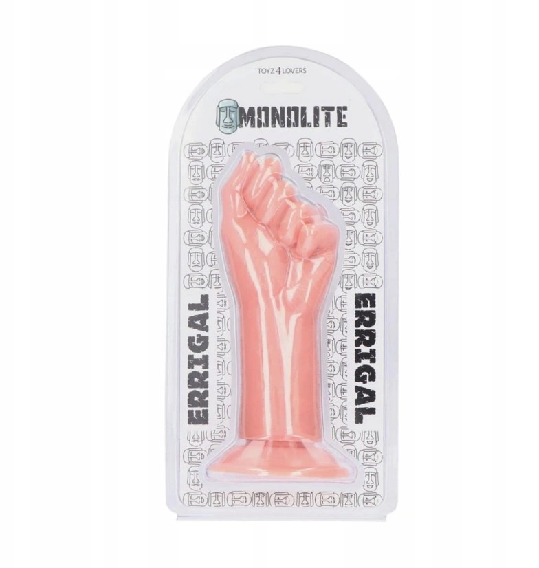 Dildo Anal Fisting Errigal cu Ventuza, PVC, Natural, 24 cm, Nr. 6, Erotic24.ro