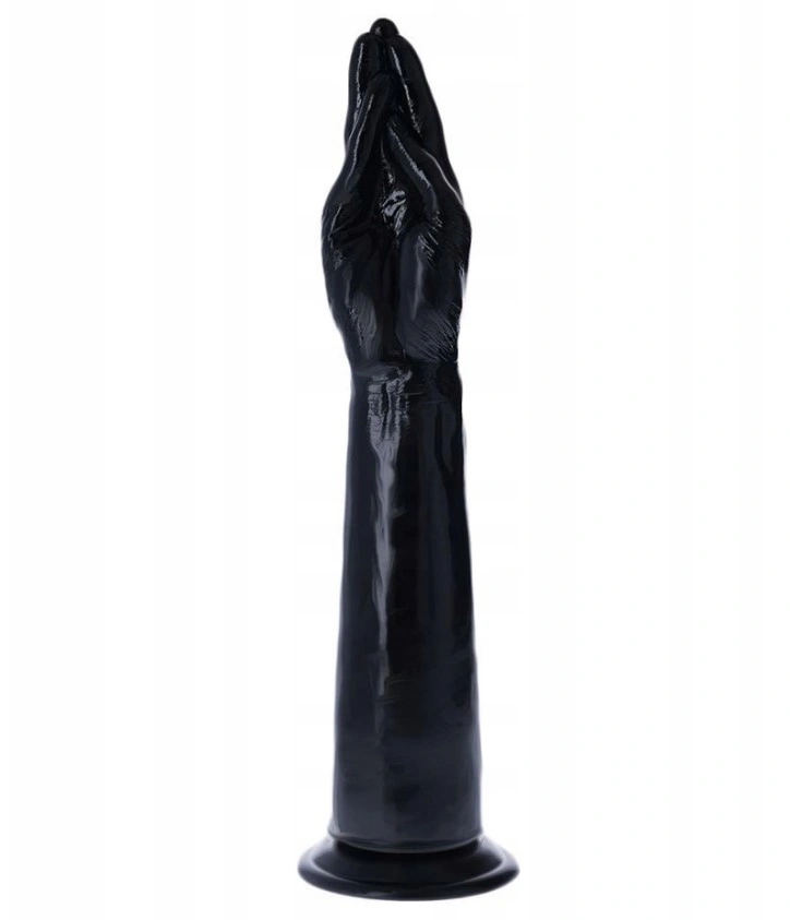 Dildo Anal Fisting Benamera cu Ventuza, PVC, Negru, 40 cm