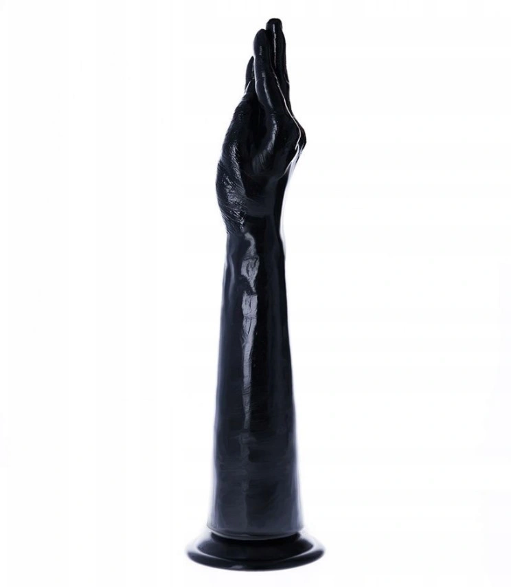 Dildo Anal Fisting Benamera cu Ventuza, PVC, Negru, 40 cm, #2, Erotic24.ro