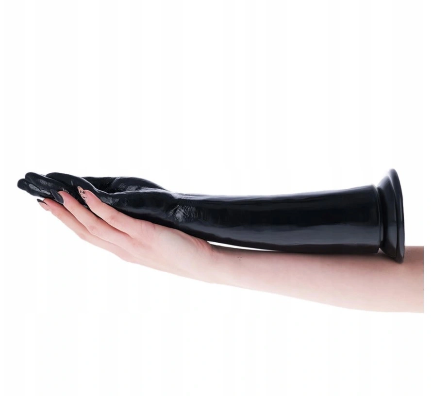 Dildo Anal Fisting Benamera cu Ventuza, PVC, Negru, 40 cm, #7, Erotic24.ro