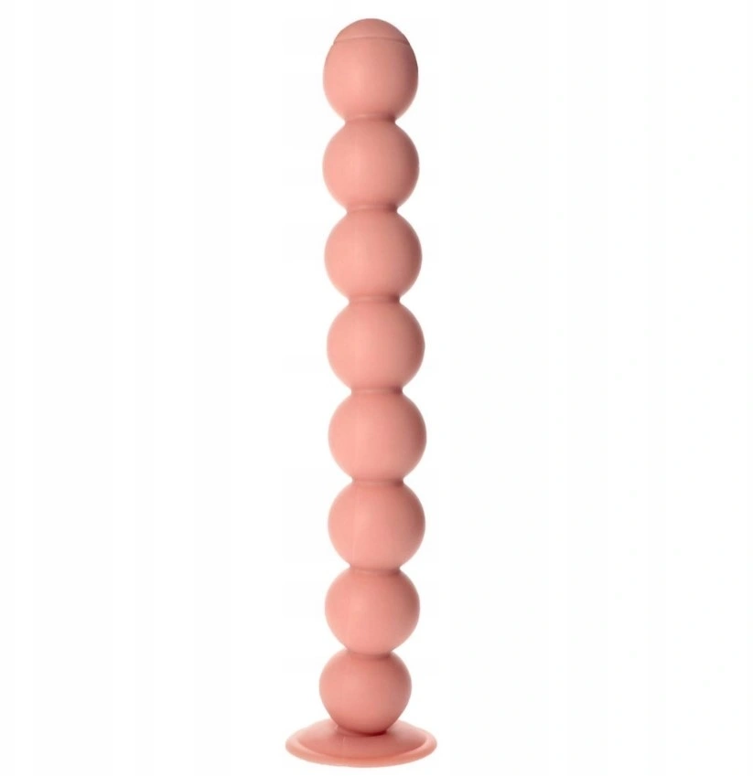 Bile Anale Trolltunga cu Ventuza, PVC, Natural, 58 cm, #3, Erotic24.ro