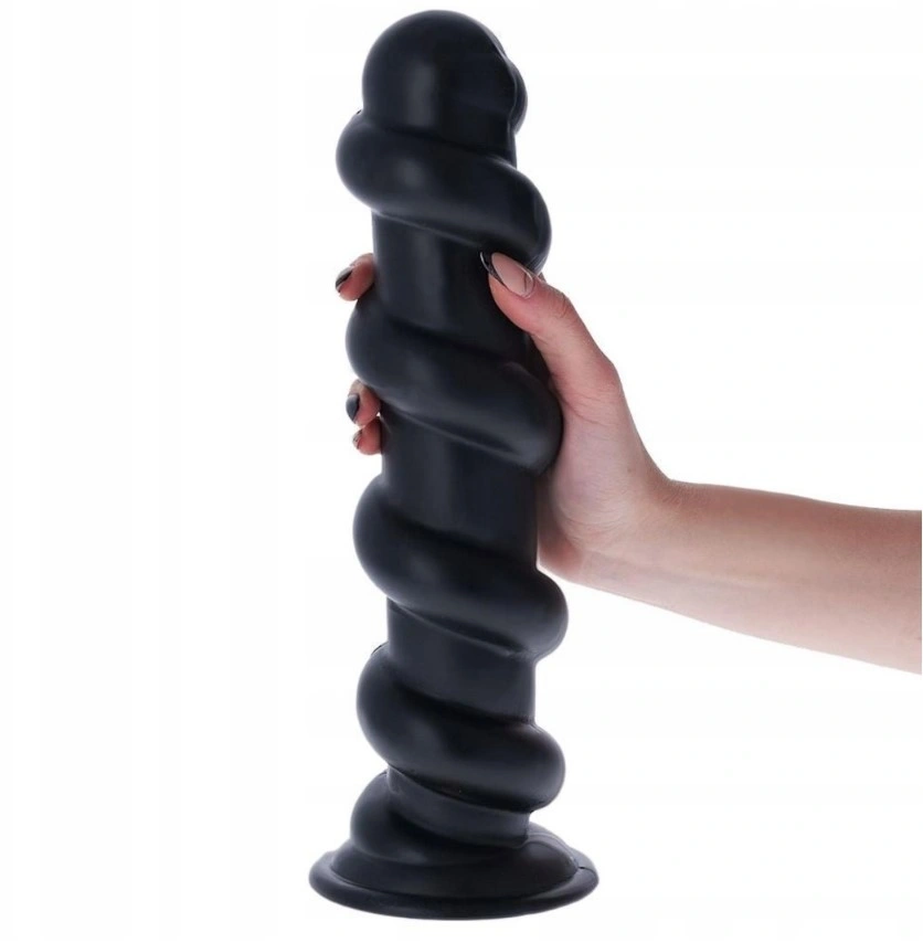 Dop Anal Pico de Fogo cu Ventuza, PVC, Negru, 32 cm, #3, Erotic24.ro