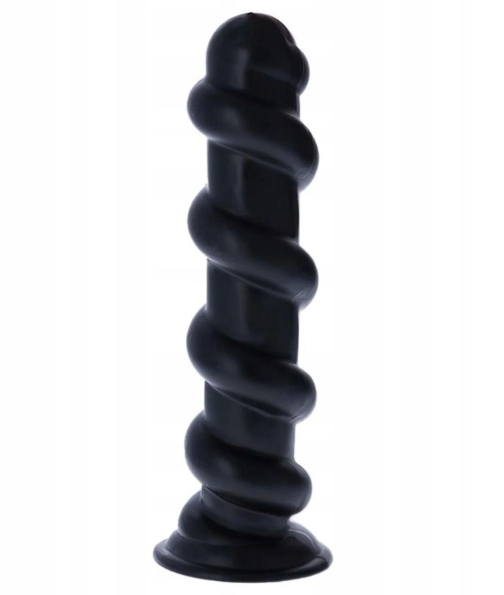 Dop Anal Pico de Fogo cu Ventuza, PVC, Negru, 32 cm