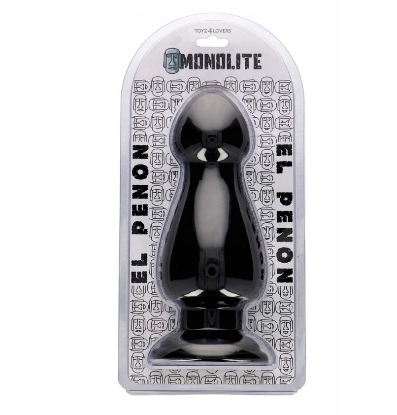 Dildo Anal El Penon cu Ventuza, PVC, Negru, 25.5 cm, #4, Erotic24.ro
