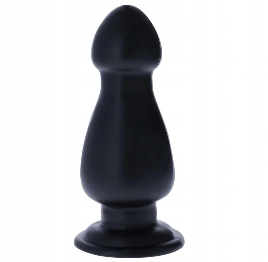 Dildo Anal El Penon cu Ventuza, PVC, Negru, 25.5 cm