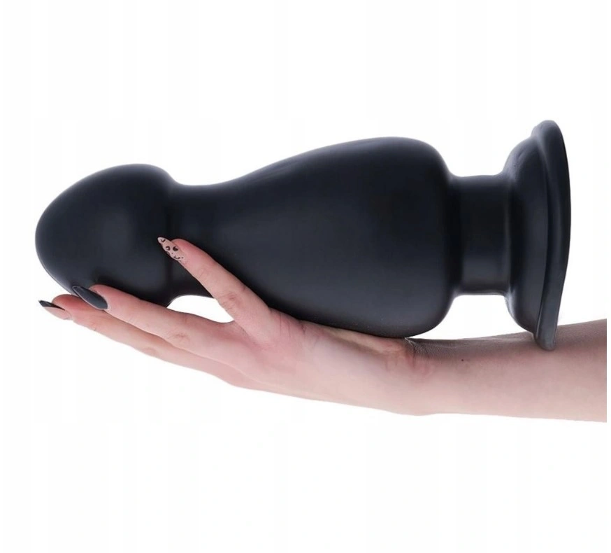Dildo Anal El Penon cu Ventuza, PVC, Negru, 25.5 cm, #3, Erotic24.ro