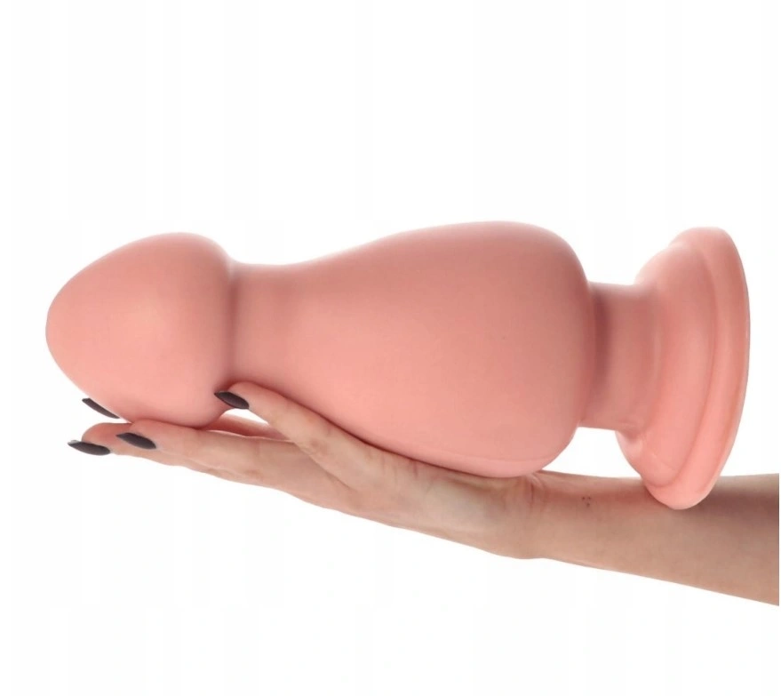 Dildo Anal El Penon cu Ventuza, PVC, Natural, 25.5 cm