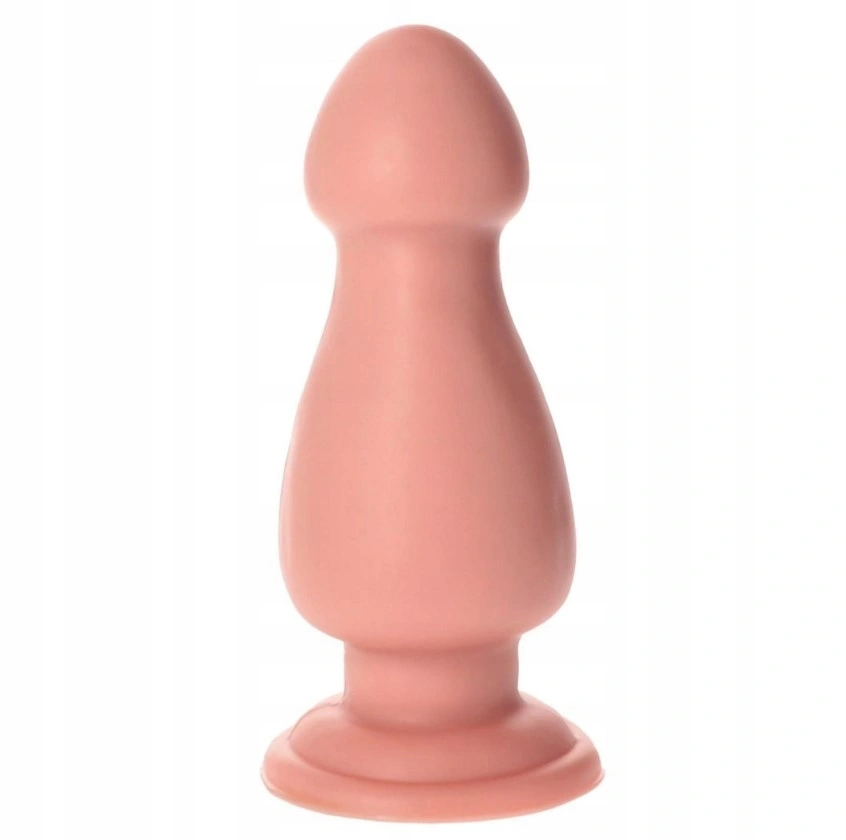 Dildo Anal El Penon cu Ventuza, PVC, Natural, 25.5 cm, #1, Erotic24.ro
