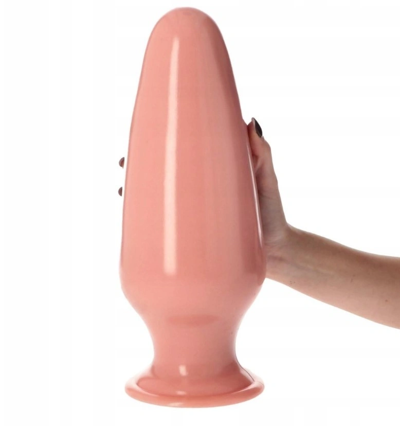 Dop Anal Uluru cu Ventuza, PVC, Natural, 32 cm