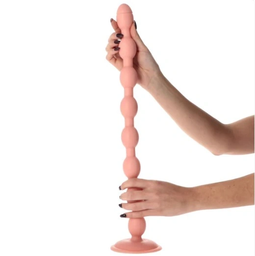 Bile Anale Taranaki cu Ventuza, PVC, Natural, 52 cm, #3, Erotic24.ro