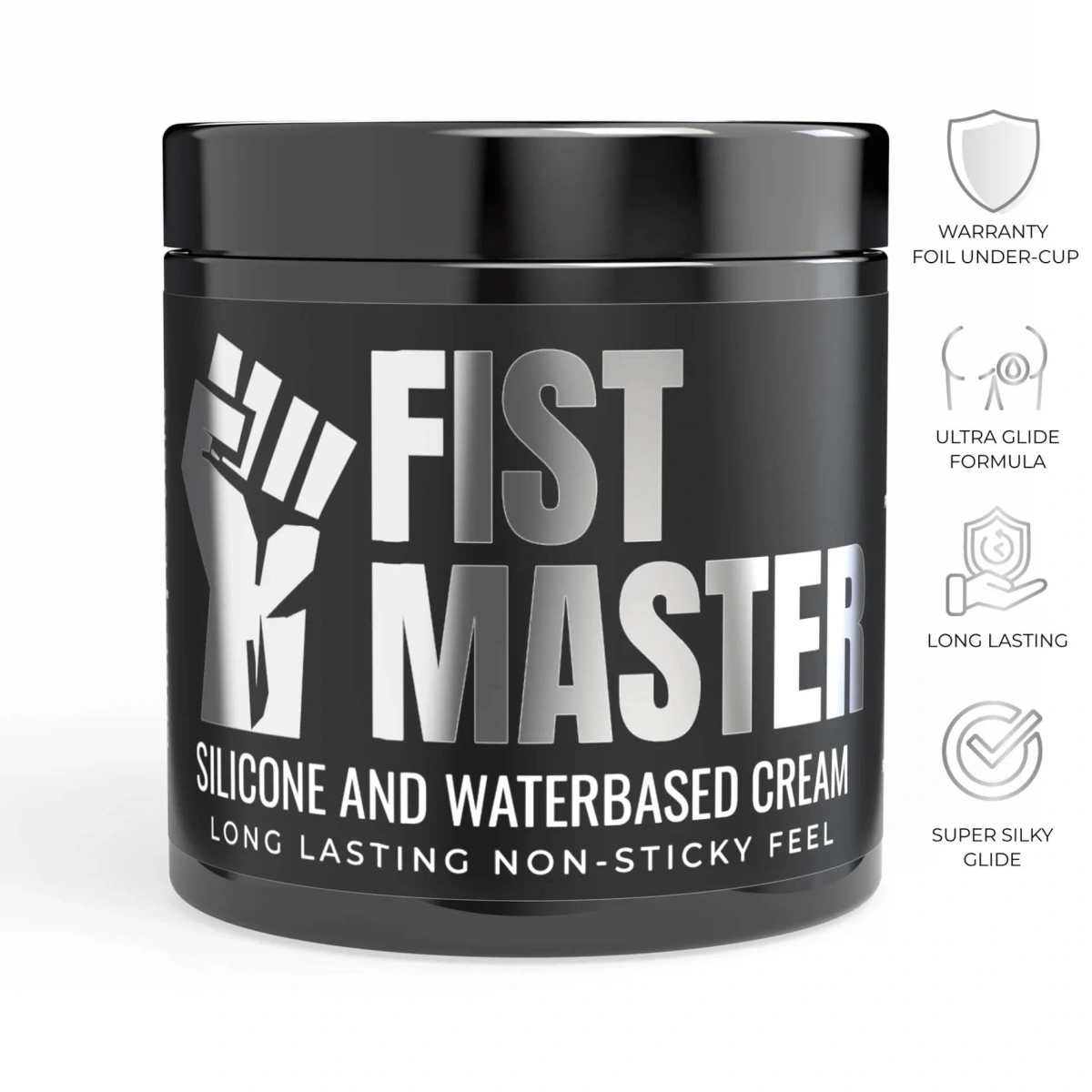Lubrifiant Anal Fist Master Hibrid pe Baza de Silicon si Apa, 500 ml