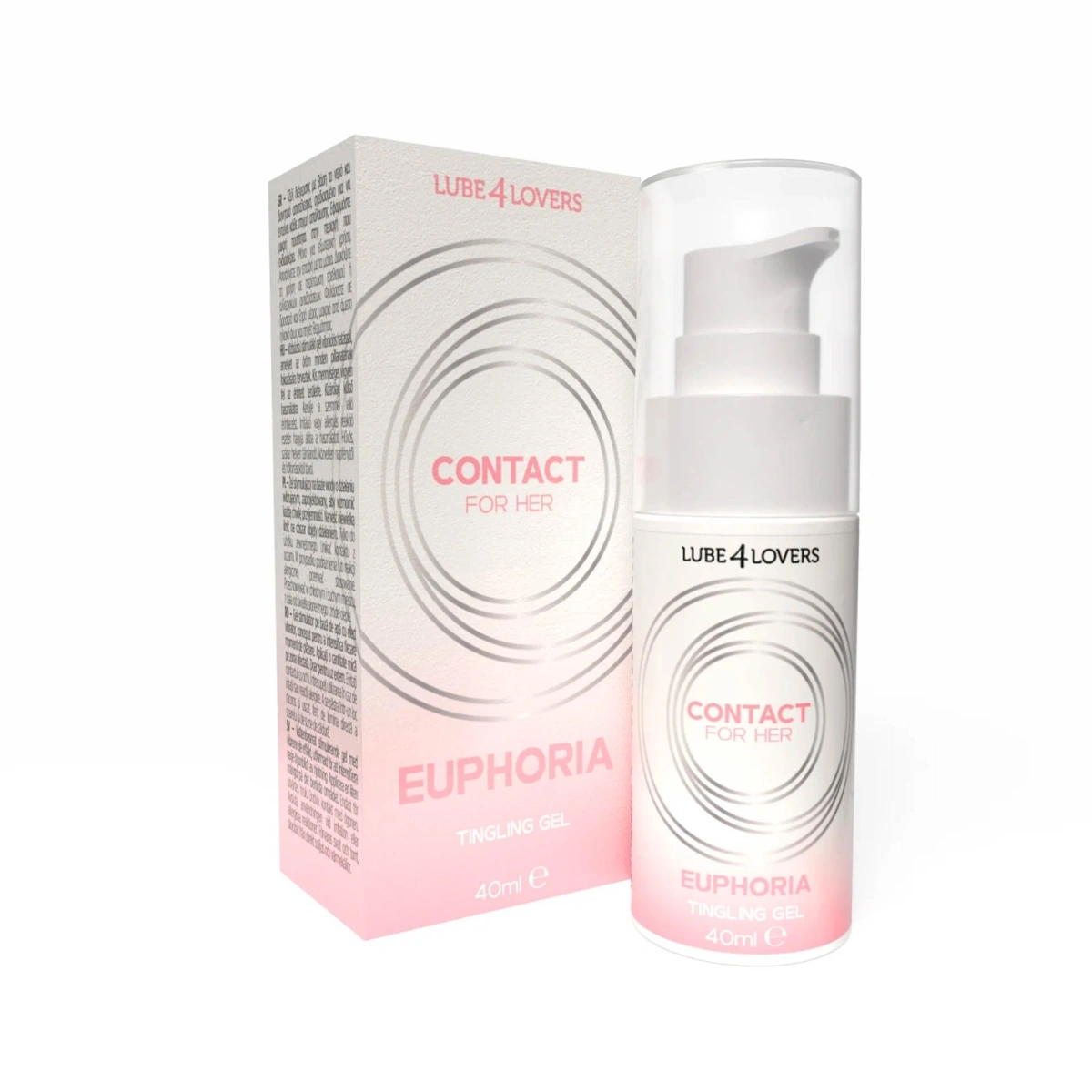 Lubrifiant Euphoria cu Efect Vibrator pe Baza de Apa, 40 ml, #1, Erotic24.ro