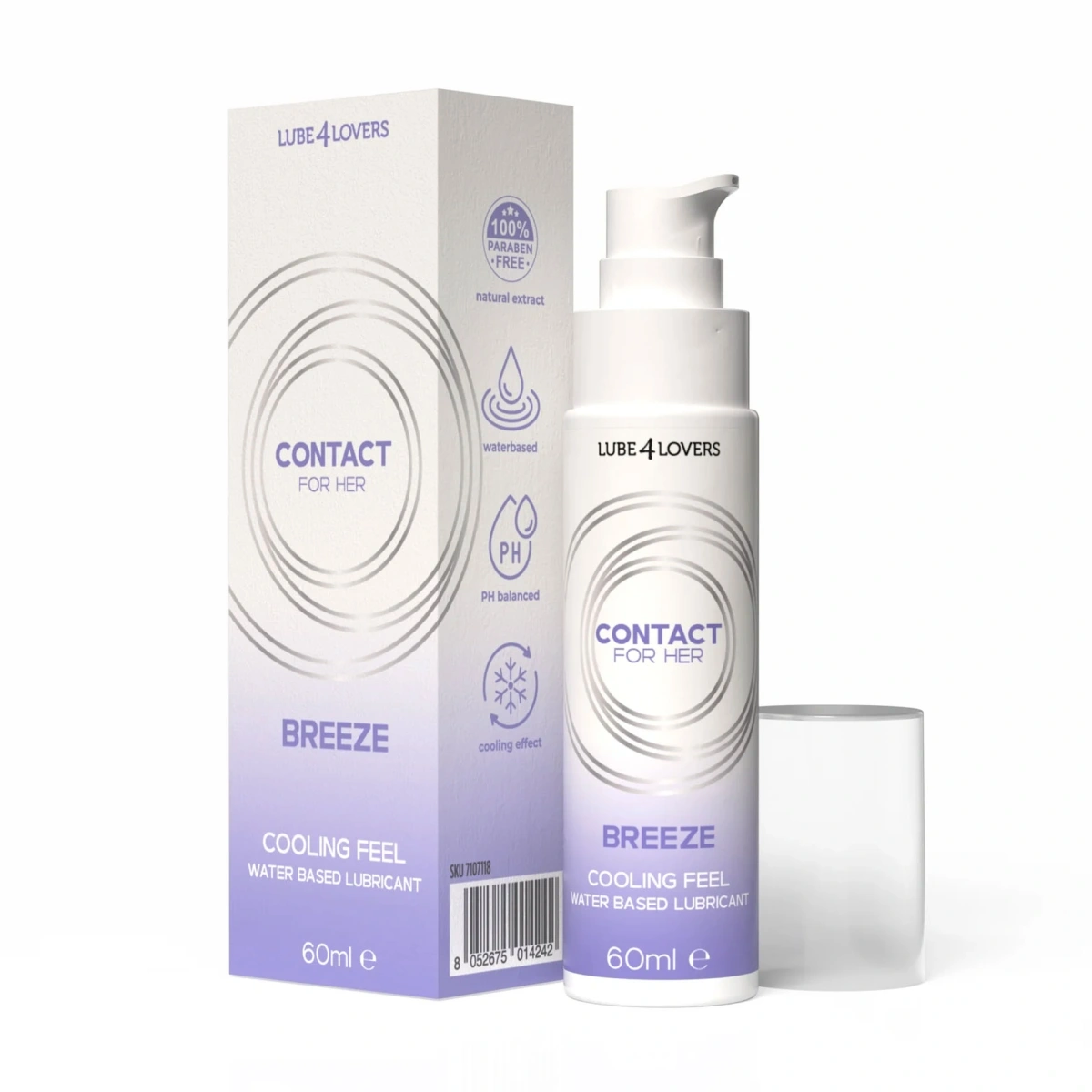 Lubrifiant Breeze cu Efect Racoritor pe Baza de Apa, 60 ml, Nr. 2, Erotic24.ro