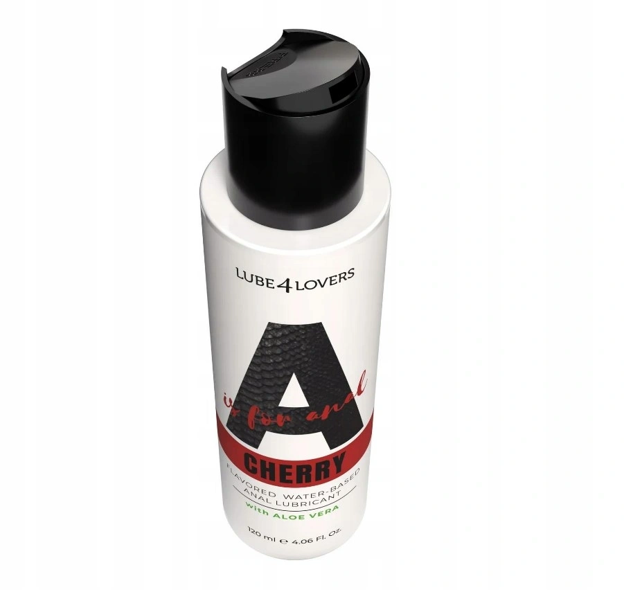 Lubrifiant Anal pe Baza de Apa Aroma Cirese, A is for Anal, cu Aloe Vera, 120 ml, #2, Erotic24.ro