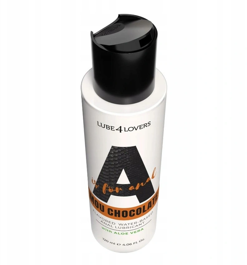 Lubrifiant Anal pe Baza de Apa Aroma Ciocolata Mou, A is for Anal, cu Aloe Vera, 120 ml, #2, Erotic24.ro