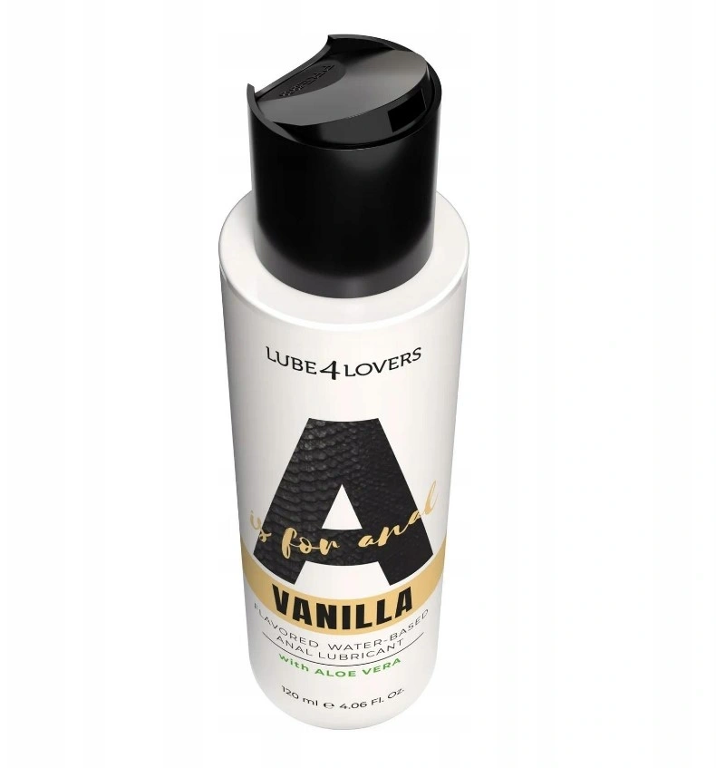 Lubrifiant Anal pe Baza de Apa Aroma Vanilie, A is for Anal, cu Aloe Vera, 120 ml, #2, Erotic24.ro