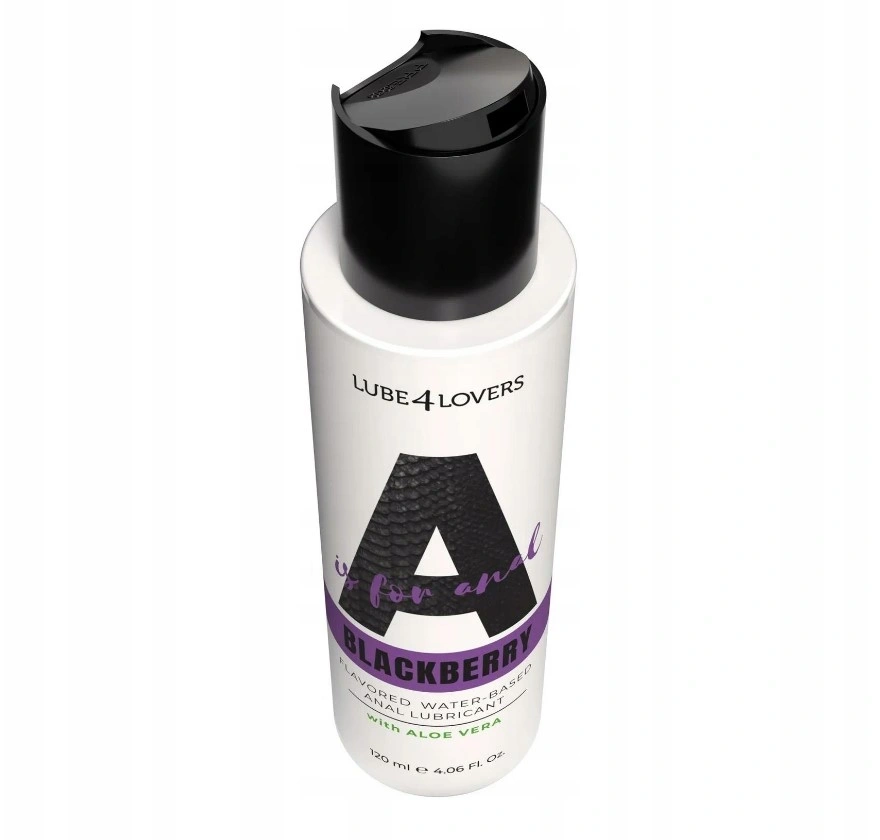 Lubrifiant Anal pe Baza de Apa Aroma Mure, A is for Anal, cu Aloe Vera, 120 ml, #2, Erotic24.ro