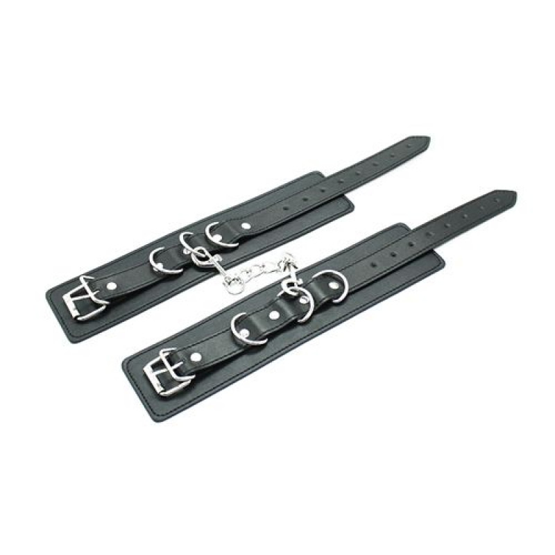 Catuse Reglabile Piele Ecologica Neagra, #4, Erotic24.ro