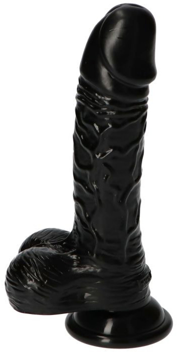 Dildo Italian Cock 18 cm Negru  in SexShop KUR Romania