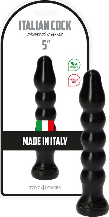 Dildo Anal Italian Cock Negru 15.5 cm, Nr. 2, Erotic24.ro