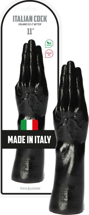 Dildo Fisting Italian Cock Negru 28 cm , Nr. 4, Erotic24.ro