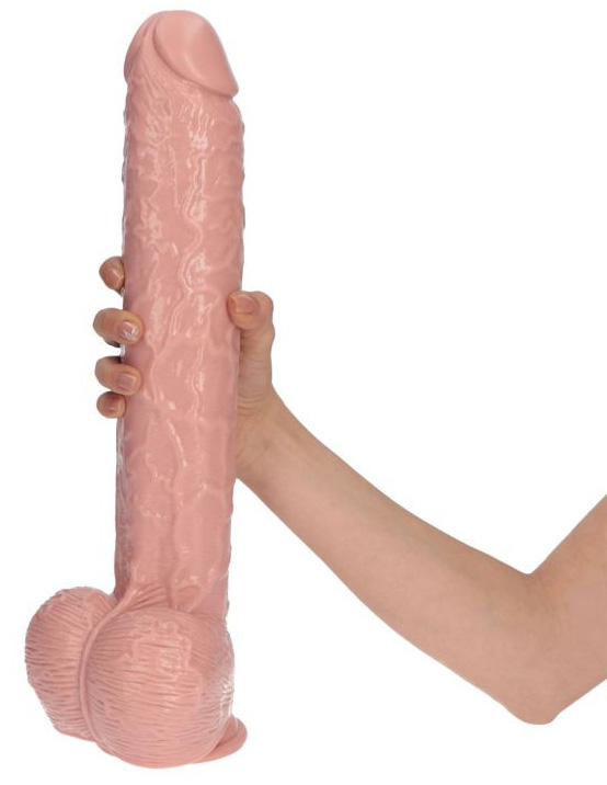 Dildo Italian Cock natural 40 cm, Nr. 3, Erotic24.ro