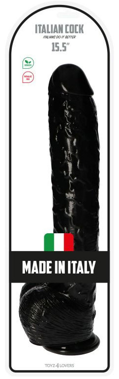 Dildo Italian Cock negru 40 cm, #4, Erotic24.ro