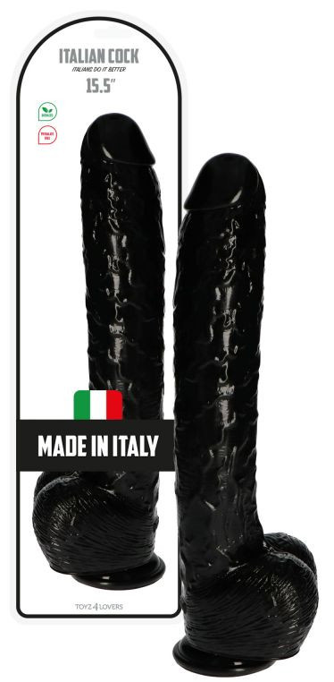 Dildo Italian Cock negru 40 cm, #3, Erotic24.ro