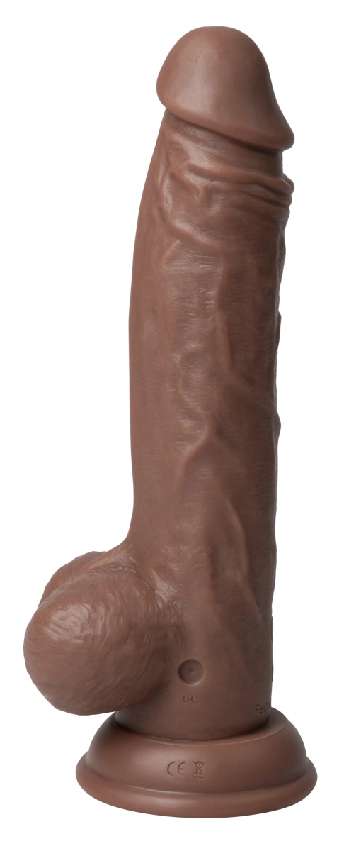 Vibrator Realist Thruster Baller FemmeFunn, Remote Control, 10 Moduri Vibratii, 3 Viteze Impingere, Silicon Lichid, USB, Maro, 22.3 cm, #3, Erotic24.ro