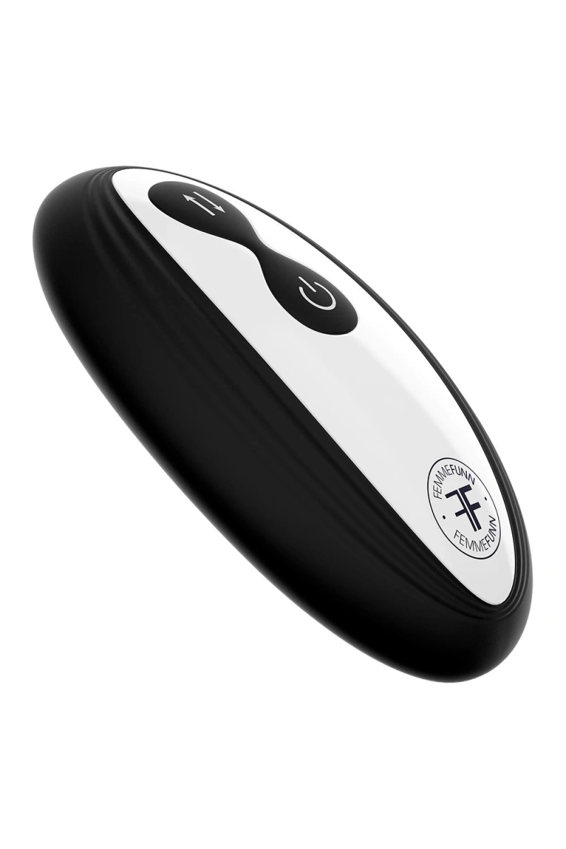 Vibrator Thruster Rabbit FemmeFunn, Remote Control, 10 Moduri Vibratii, 3 Moduri Impingere, Silicon Lichid, USB, Natural, 22.3 cm, #6, Erotic24.ro