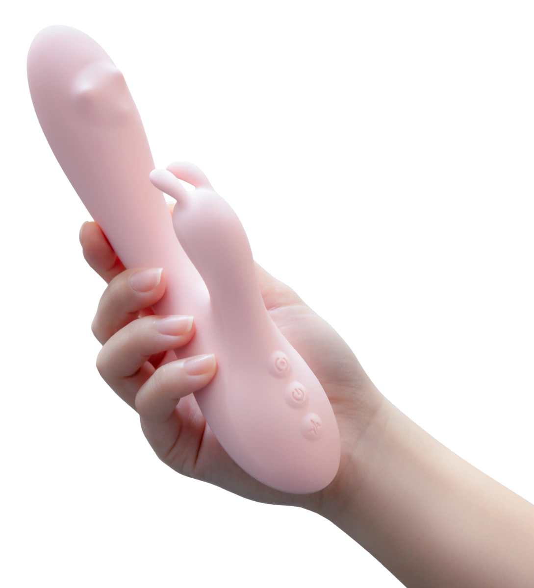 Vibrator Iepuras Fairy Flutter, 10 Moduri Vibratii, Silicon, USB, Roz, 19 .7 cm, #5, Erotic24.ro