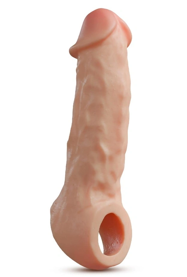 Prelungitor Penis Intrepid+5 cm, Silicon Lichid Dubla Densitate, Natural