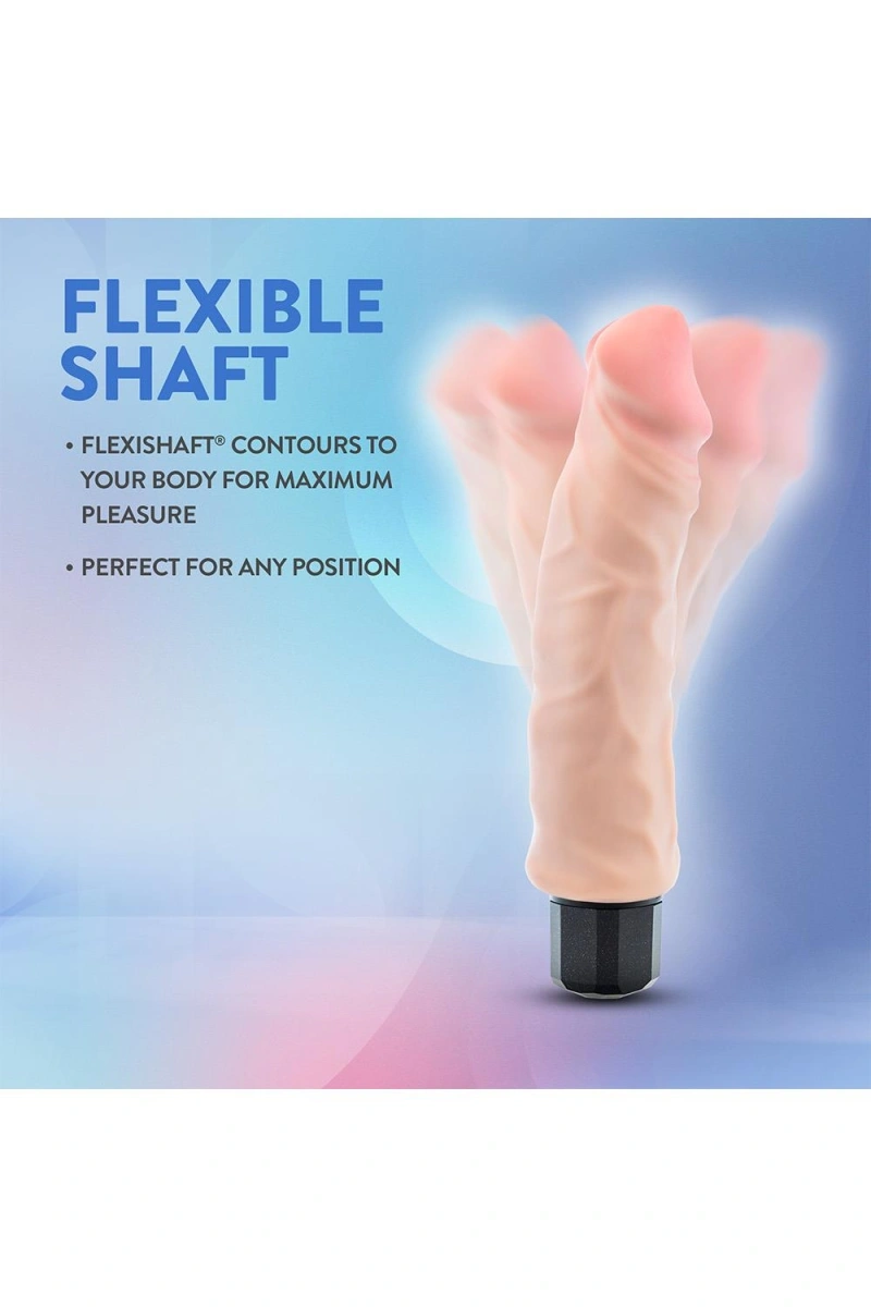 Vibrator Realist Au Naturel Sensa Feel, Dubla Densitate, 10 Moduri Vibratii, USB, Natural, 22.8 cm, #5, Erotic24.ro