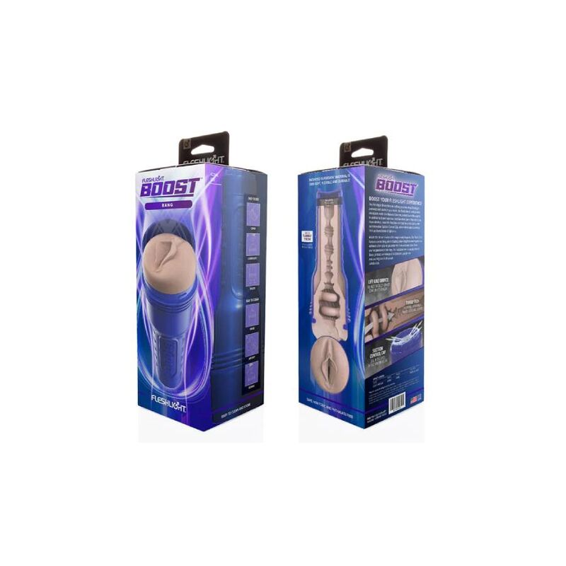 Masturbator Realist Fleshlight Boost Bang, Natural, #4, Erotic24.ro