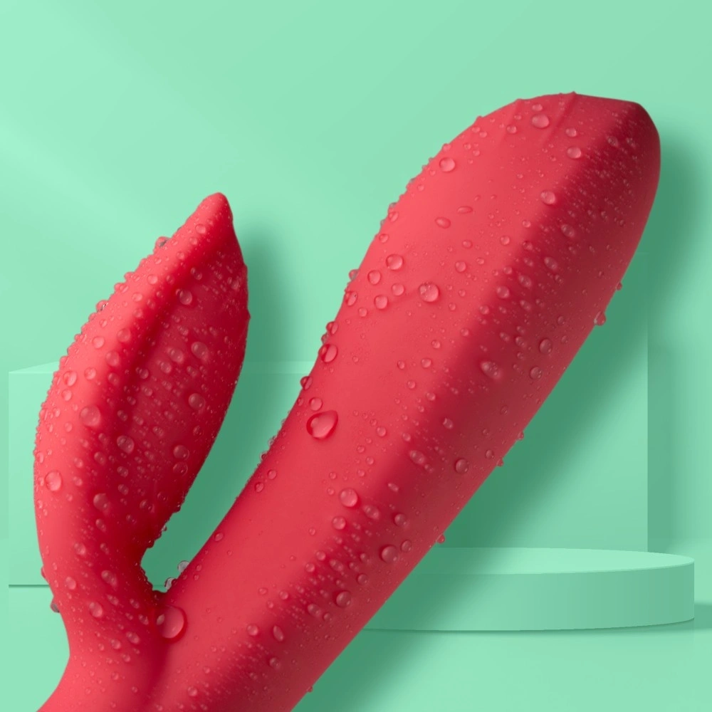 Set Love Me Vibrator si Inel, 10 Moduri Vibratii, Silicon, USB, Rosu/Negru, #2, Erotic24.ro