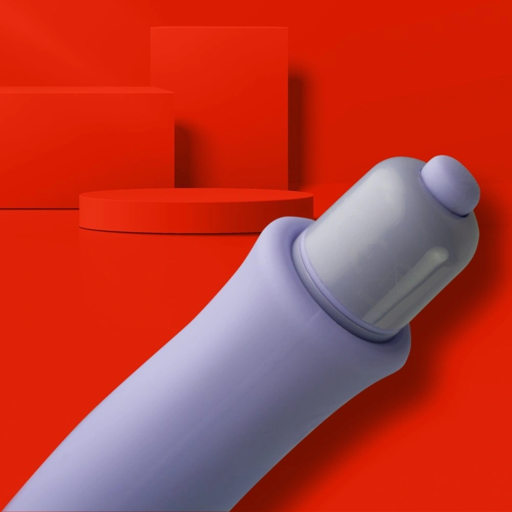 Vibrator Tempt Me, Glont Detasabil, 7 Moduri Vibratii, Silicon, Lila, 13 cm, #2, Erotic24.ro