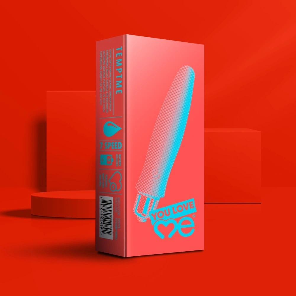 Vibrator Tempt Me, Glont Detasabil, 7 Moduri Vibratii, Silicon, Lila, 13 cm, #6, Erotic24.ro