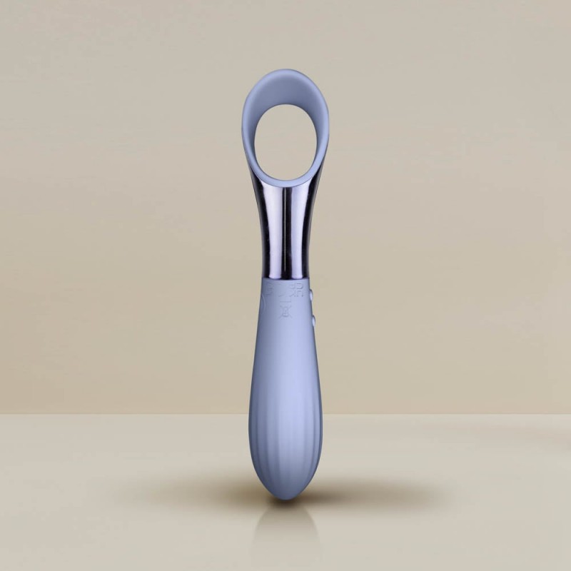 Stimulator Clitoris NIYA 3, 10 Moduri Vibratii, Silicon, USB, Mov, 16.8 cm, #3, Erotic24.ro