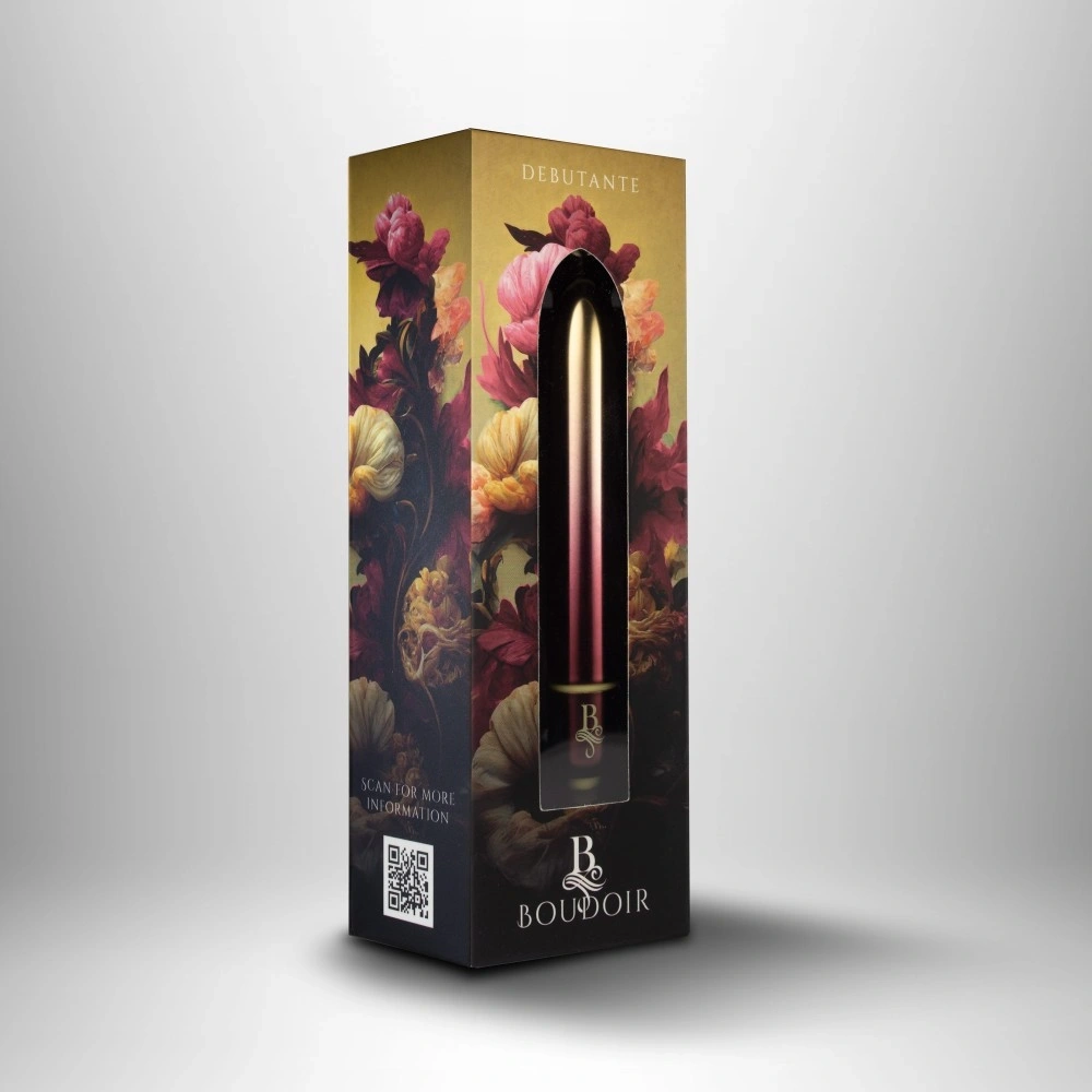 Vibrator Glont Boudoir Debutante, 10 Moduri Vibratii, Auriu, 9 cm, #4, Erotic24.ro