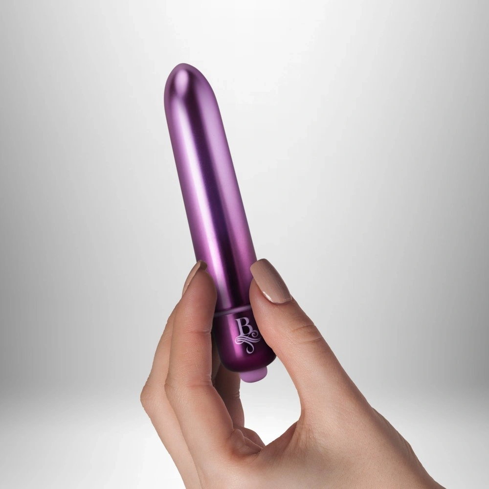 Vibrator Glont Boudoir Parlour Prince, 10 Moduri Vibratii, Mov, 9 cm, Nr. 3, Erotic24.ro