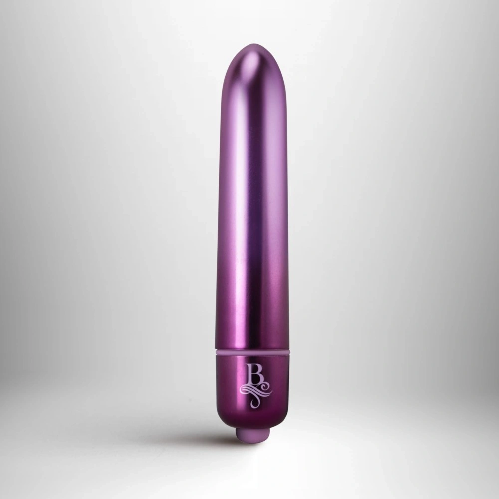 Vibrator Glont Boudoir Parlour Prince, 10 Moduri Vibratii, Mov, 9 cm