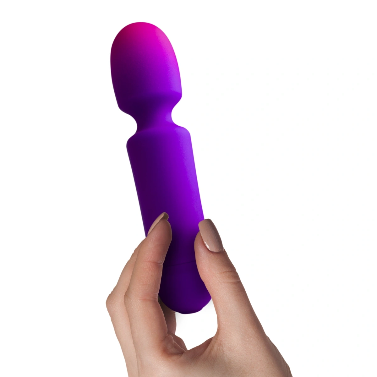 Vibrator Wand Glo-Girl, 10 Moduri Vibratii, Silicon, Mov, 16.9 cm, #2, Erotic24.ro