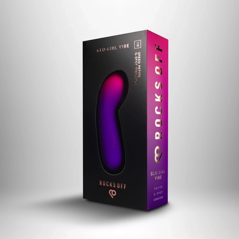 Vibrator Punctul G Glo-Girl, 10 Moduri Vibratii, ABS, Mov, 12 cm, #5, Erotic24.ro