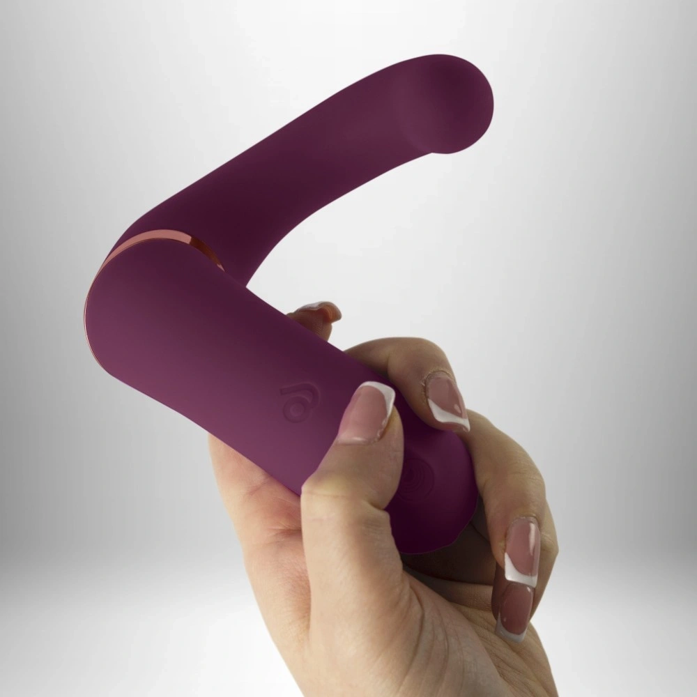 Vibrator Gemini Dubla Stimulare, Flexibil, 10 Moduri Vibratii, Silicon, USB, 19.2 cm, Nr. 3, Erotic24.ro